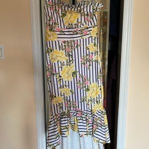 Brand new strapless asos hi-low dress